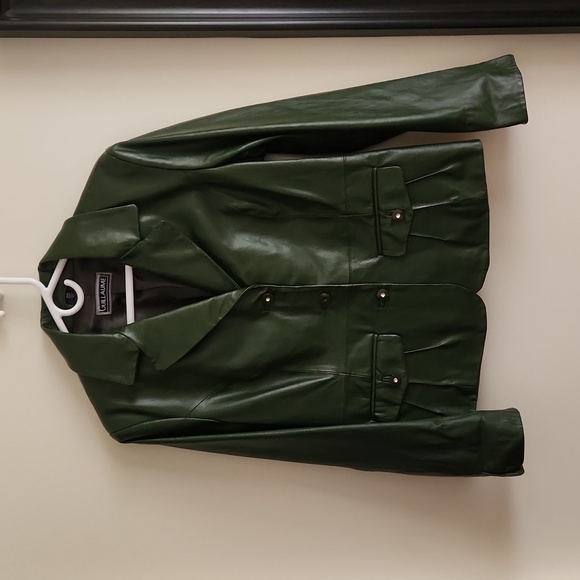 Guillaume Jackets & Blazers - Guillaume Green Leather Jacket